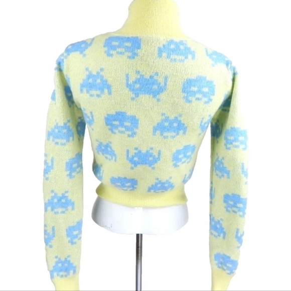 Zara Space Invaders Crop Sweater - Picture 3 of 4